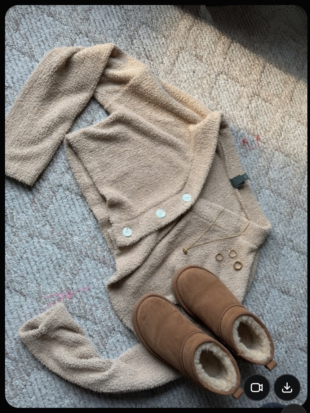 Cozy Cream Crop Button Cardigan